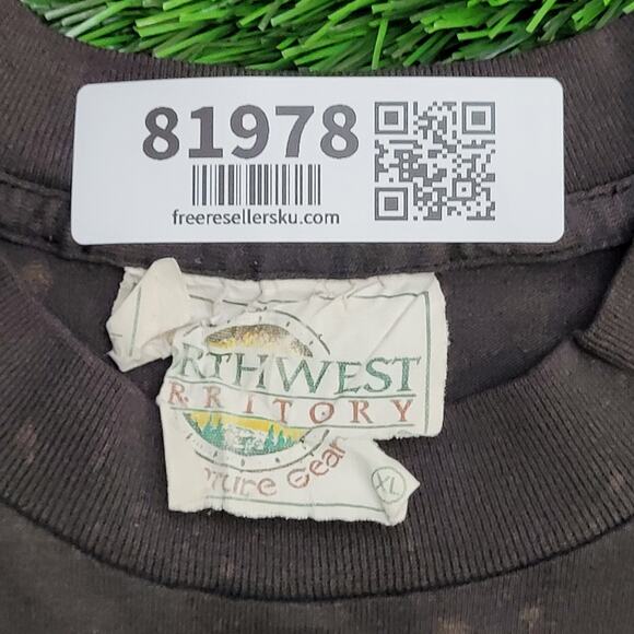 Vintage Northwest-Territory Shirt M/L 21x26 Bleach-Dyed USA - Picture 6 of 16